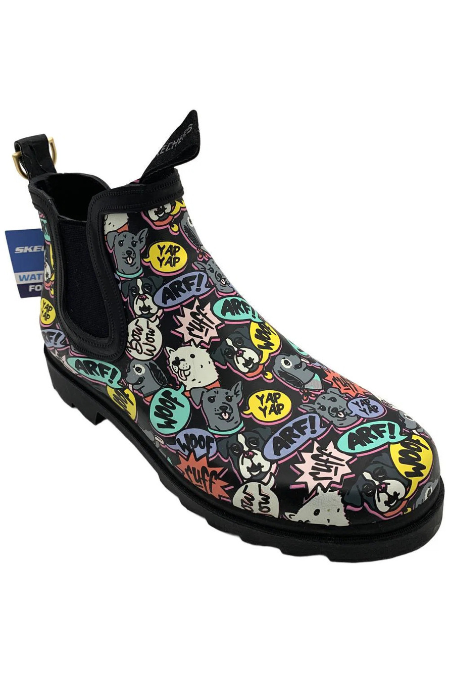 Skechers Women's Lissal Pull-On Work Ankle Boots Black Multi - Medium